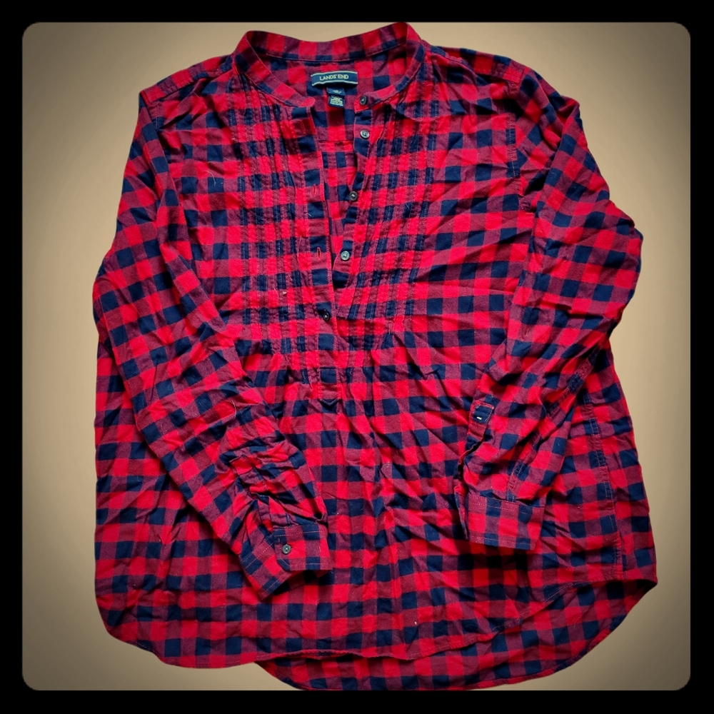 Checkered Plus Size Top